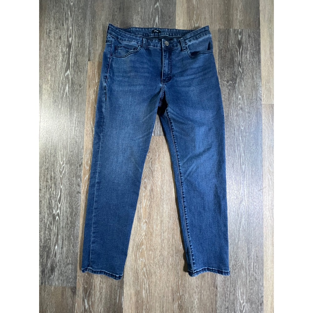 Express Jeans Mens 32x30 Blue Medium Wash Straight Leg Denim 4640